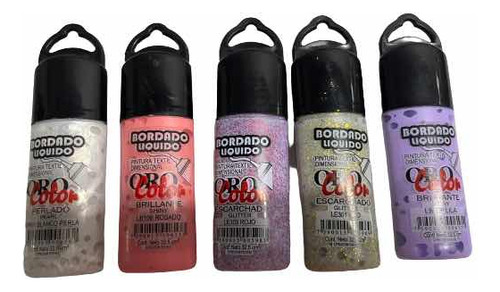 Pintura Bordado Líquido Oro Color Surtido Oferta. 2x1