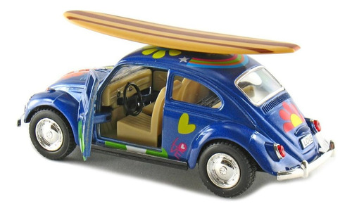 Juego De 4: 5 Volkswagen Beetle Clásico Con Calcomanía Y Tab