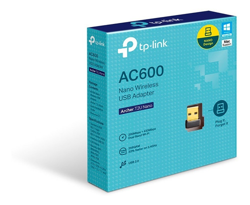 Imagen 6 de 6 de Adaptador Inalambrico Usb Tp-link Archer T2u Ac600 Dual Pc