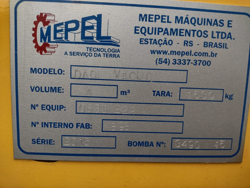 Imagem 4 de 4 de Distribuidor Orgânico Liquido Mepel Daol 4000 Vácuo