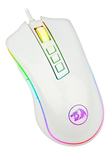 Mouse Gamer Redragon King Cobra Lunar White Rgb 24000 Dpi