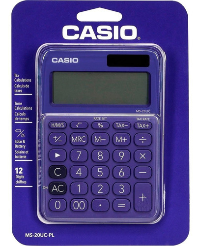 Imagen 2 de 2 de Calculadora Casio Ms-20uc Linea Mi Estilo
