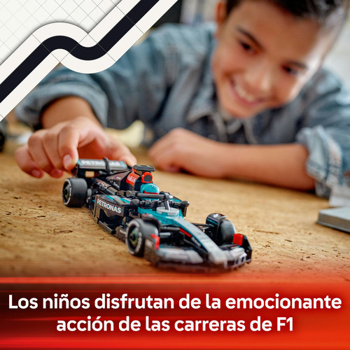 LEGO® Speed Champions Auto de Carreras Mercedes-AMG F1® W15 77244; set con vehículo y piloto