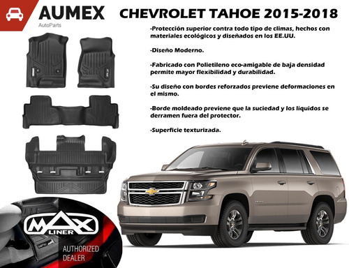 Maxfloormat Pisos Calce Perfecto Chevrolet Tahoe 2015-2019