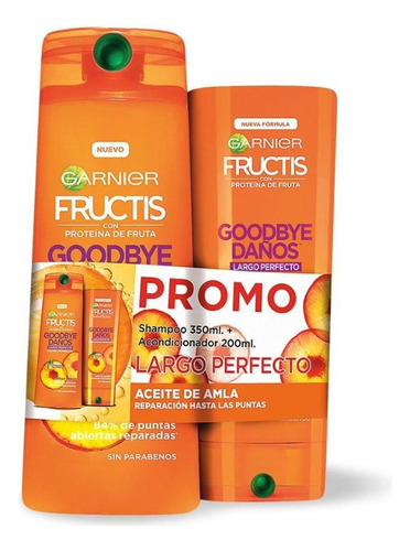 Shampoo Fructis Goodbye Daños 350ml + Acondicionador 200ml