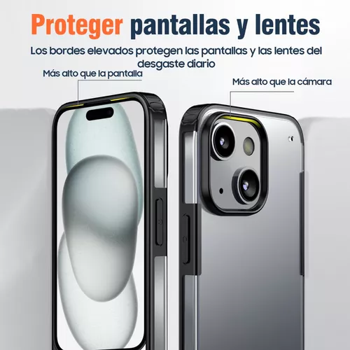 Funda + Mica + Cámara Protector Para iPhone 15 Pro Max Plus