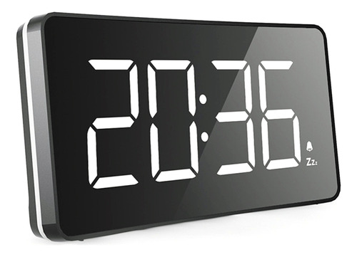 Reloj Despertador Digital Led Alimentado Por La Red, Sin Luj