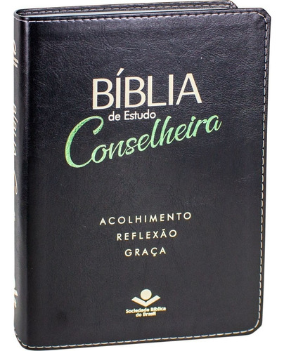 Bíblia De Estudo Conselheira - Capa Couro Sintético, De Sociedade Bíblica Do Brasil. Editorial Sociedade Bíblica Do Brasil En Português