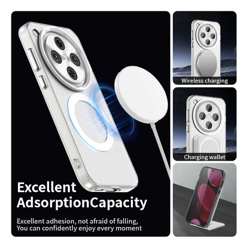 Funda Magnética Con Carga Inalámbrica Para Oppo Find X8 Pro Ultra, Tapa Trasera De Pc, Mate, Translúcida, Mate, Translúcida, Oppo Find X8 Pro