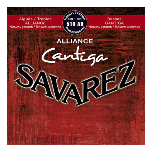 Encordado Guitarra Clasica Savarez 510 Alliance Cantiga Prm