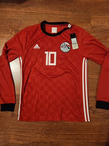 Camiseta Seleccion Egipto Mangas Largas #10 Salah