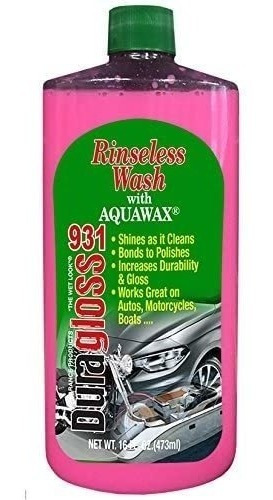 Duragloss 931 De Lavado Libre Auto Wash Con Aquawax, 16 Fl. 