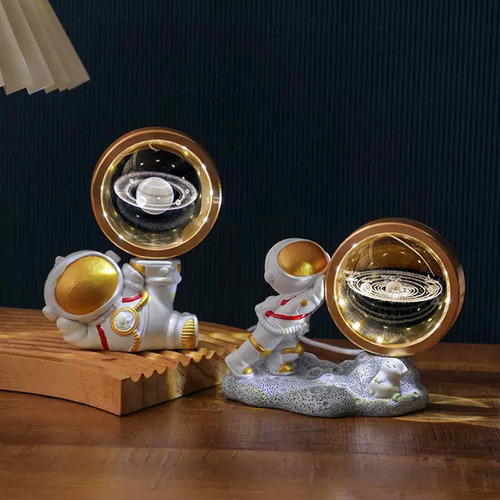 Luz Nocturna Led 3d Galaxy Bola De Cristal Lámparas De Mesa Delfín