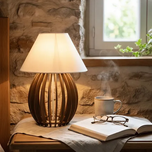 Abajur Luminária De Mesa Cabeceira Quarto Sala Escritório - R$ 29