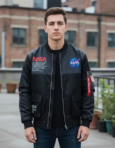 Jaqueta De Motociclista Masculina Nasa | Parcelamento sem juros