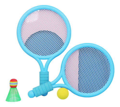 1 Conjunto De Raquete De Badminton De Tênis De Praia Azul Pa