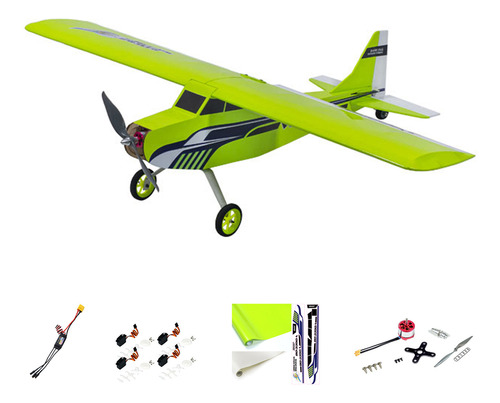 Maqueta De Avión: Kit De Paquete Con Motor, Esc, Servo, Acce