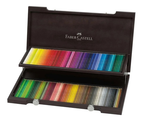 Faber Castell Polychromos 120 Lápiz Caja Elegante De Madera 