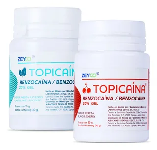 Topicaína Benzocaína Frasco Zeyco ( 2 Tarros )