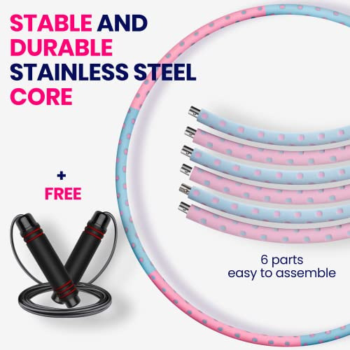 Hula Hoops Con Peso Para Mujeres - Aro De Ejercicio Estable