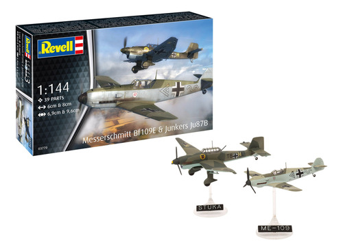 Messerschmitt Bf109e Junkers Ju87b Stuka 1/144 Revell 03770
