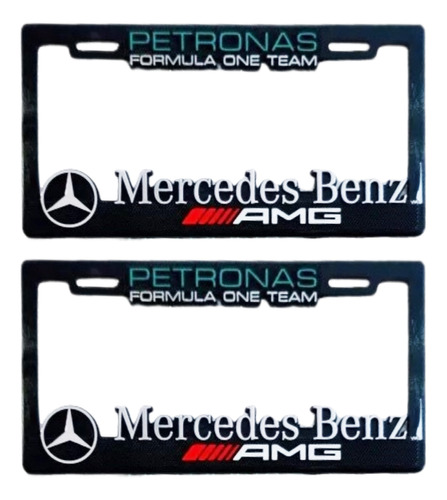 Par Porta Placas Autos Mercedes Benz Petronas