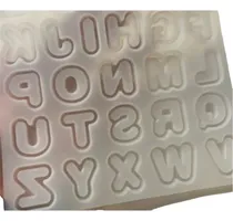 Comprar Molde Letra Abecedario Resina Epoxi Llaveros 3,7cm