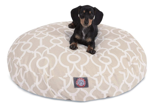 Cama Redonda Pequeña Para Mascotas Majestic Pet Athens Sand