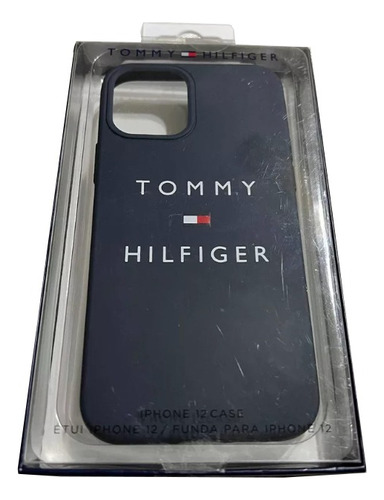 Carcasa Tommy Hilfiger Azul Para iPhone 12 - Importada Miami