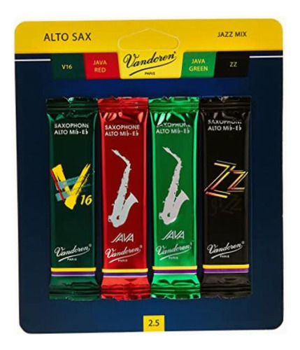 Vandoren Srmixa25 High Sax Jazz Reed Card Incluye 1 Zz, V16