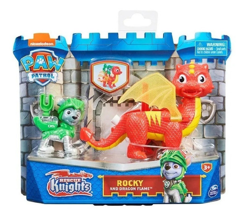 Paw Patrol Rescue Knights Dragon Mediano Rocky 17706