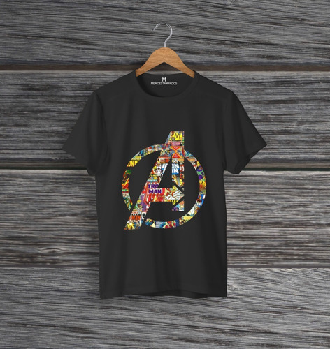 Imagen 2 de 2 de Remera: Avengers Logo Memoestampados
