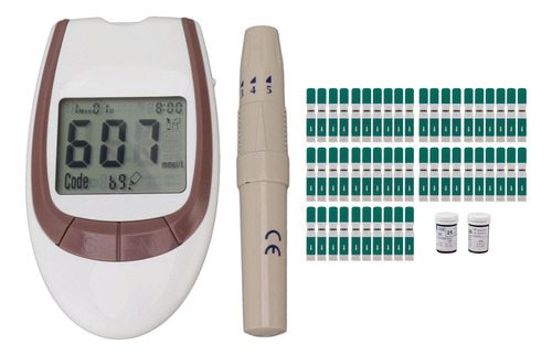Kit De Medición De Azúcar En Sangre De Precisión, Monitor De