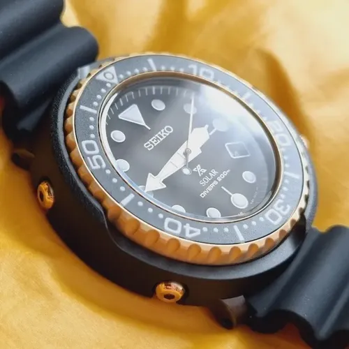 Relógio Seiko Prospex Sne498 Solar Golden Tuna | MercadoLivre