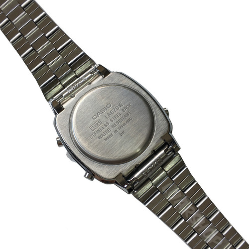 Relogio Mini Casio Digital La670 Prata Feminino Original Nf