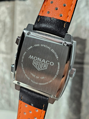 Reloj Cronografo Hombre, Mona, Correa De Piel, Deportivo Azul Marino Plateado Azul Marino (Reacondicionado)