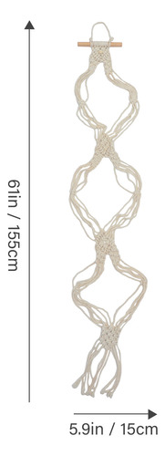 Perchero De Macramé Para Colgar Sombreros De Pared