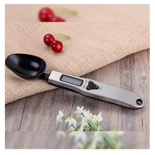 Colher Digital Lcd Dosador Medidor Balança Precisão Cozinha Cor Branco