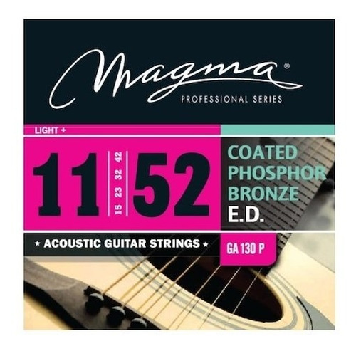 Encordado Guitarra Acustica Magma Coated Pb .011 Ga130p