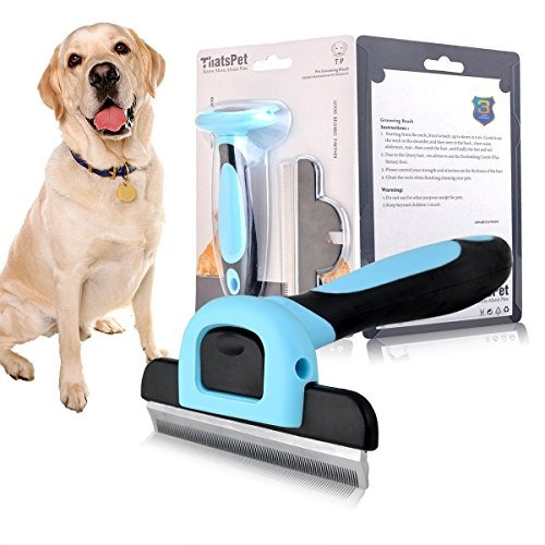Thatspet Perro Y Gato Cepillo Para Vertimiento, Pelo Largo Y