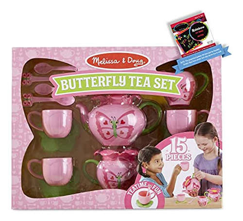 Melissa & Doug Bella Butterfly: Juego De Té De Simulación C