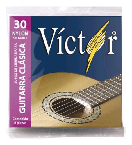 Victor Vcgs-30 Encordadura Para Guitarra Clasica Nylon