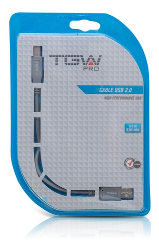 Cable Para Impresora De 2 Mts. Versión 2.0 Husb52 Tgw
