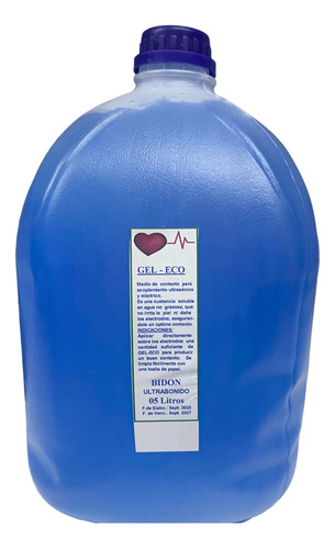 Gel Conductor Ultrasonido 5 Litros Color Azul