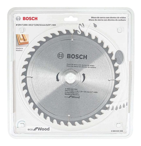 Disco Para Madera Bosch 10  40 Dientes