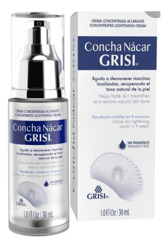 Crema Concentrada Aclarante Concha Nacar 30 Ml Paquete 3 Piz