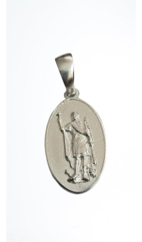 Original Medalla San Expedito, Plata 925, Oval 25x15mm 
