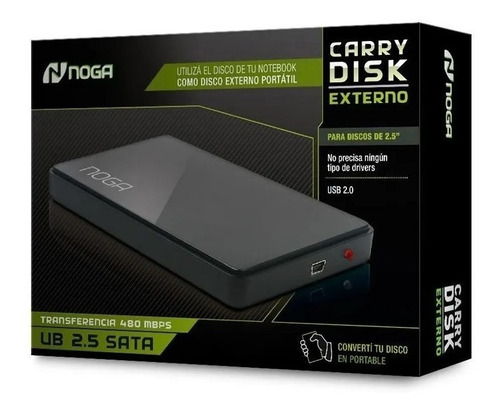 Carry Externo Usb 2.0 Para Disco 2.5 Noganet Ub2.5