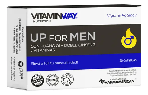 Vitamin Way Kit X2 Up For Men Aumenta Vigor Potencia X30 3c