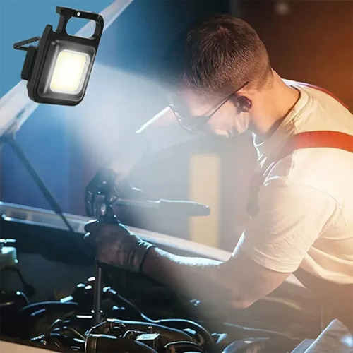 Lampara Mini 800 Lumens Iman Usb Tipo C Llavero Destapador
